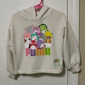 Squishmallows x Puma Little Girls Hoodie Sweatshirt 3T Cream Play Clothes Cutesy